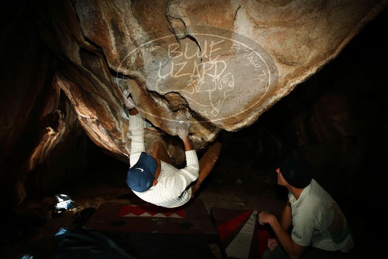 Bouldering in Hueco Tanks on 01/18/2019 with Blue Lizard Climbing and Yoga

Filename: SRM_20190118_1519050.jpg
Aperture: f/8.0
Shutter Speed: 1/250
Body: Canon EOS-1D Mark II
Lens: Canon EF 16-35mm f/2.8 L