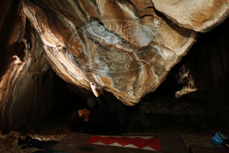 Bouldering in Hueco Tanks on 01/18/2019 with Blue Lizard Climbing and Yoga

Filename: SRM_20190118_1544290.jpg
Aperture: f/8.0
Shutter Speed: 1/250
Body: Canon EOS-1D Mark II
Lens: Canon EF 16-35mm f/2.8 L