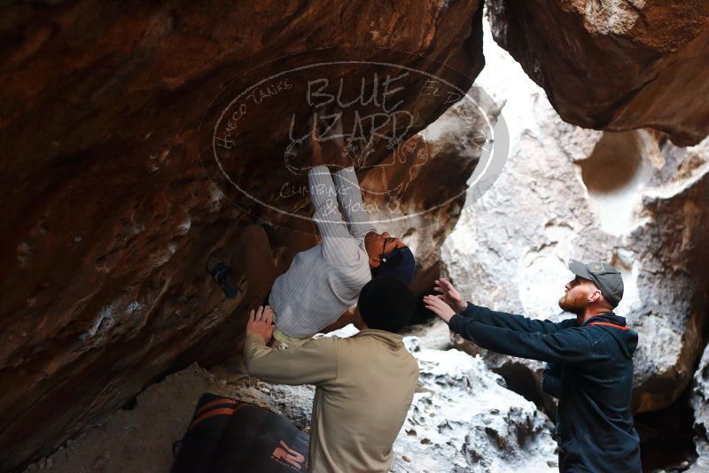 Bouldering in Hueco Tanks on 01/18/2019 with Blue Lizard Climbing and Yoga

Filename: SRM_20190118_1604280.jpg
Aperture: f/3.2
Shutter Speed: 1/125
Body: Canon EOS-1D Mark II
Lens: Canon EF 50mm f/1.8 II