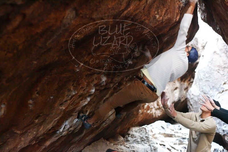 Bouldering in Hueco Tanks on 01/18/2019 with Blue Lizard Climbing and Yoga

Filename: SRM_20190118_1611150.jpg
Aperture: f/2.8
Shutter Speed: 1/160
Body: Canon EOS-1D Mark II
Lens: Canon EF 50mm f/1.8 II