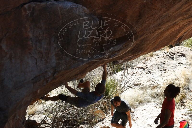 Bouldering in Hueco Tanks on 01/19/2019 with Blue Lizard Climbing and Yoga

Filename: SRM_20190119_1428380.jpg
Aperture: f/5.6
Shutter Speed: 1/500
Body: Canon EOS-1D Mark II
Lens: Canon EF 50mm f/1.8 II