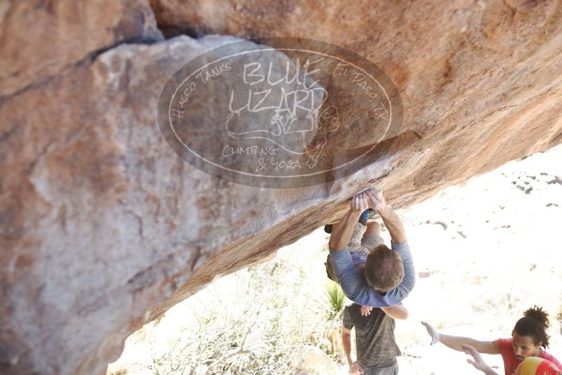 Bouldering in Hueco Tanks on 01/19/2019 with Blue Lizard Climbing and Yoga

Filename: SRM_20190119_1428570.jpg
Aperture: f/2.5
Shutter Speed: 1/500
Body: Canon EOS-1D Mark II
Lens: Canon EF 50mm f/1.8 II