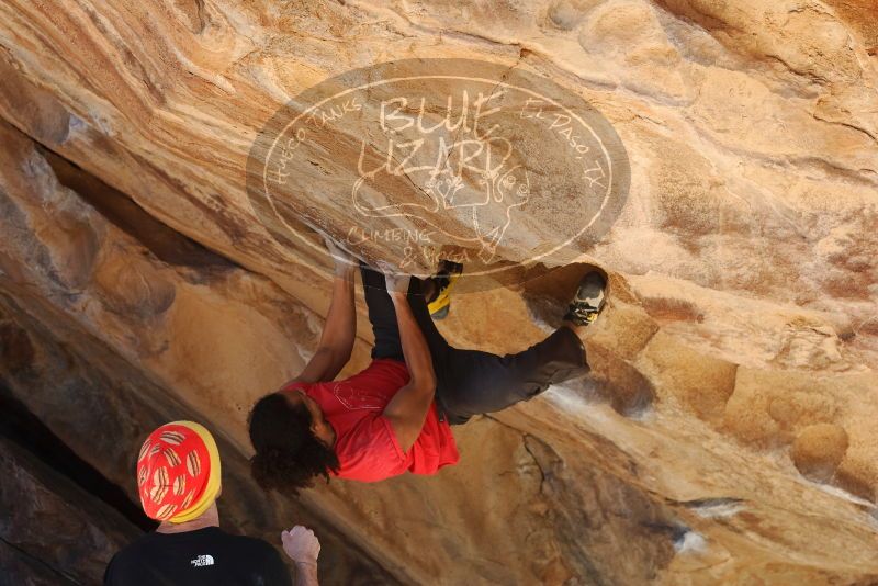 Bouldering in Hueco Tanks on 01/19/2019 with Blue Lizard Climbing and Yoga

Filename: SRM_20190119_1443030.jpg
Aperture: f/4.5
Shutter Speed: 1/320
Body: Canon EOS-1D Mark II
Lens: Canon EF 50mm f/1.8 II