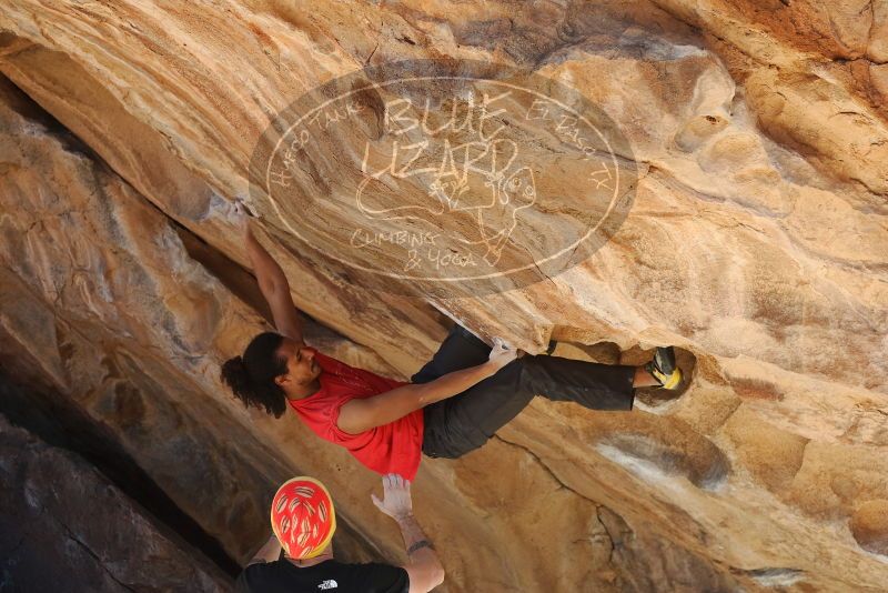 Bouldering in Hueco Tanks on 01/19/2019 with Blue Lizard Climbing and Yoga

Filename: SRM_20190119_1509380.jpg
Aperture: f/4.0
Shutter Speed: 1/400
Body: Canon EOS-1D Mark II
Lens: Canon EF 50mm f/1.8 II