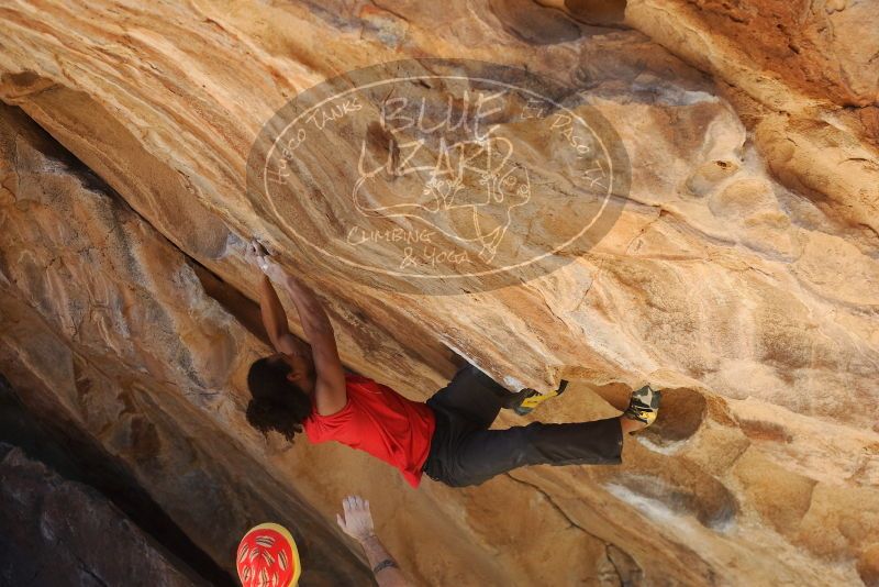 Bouldering in Hueco Tanks on 01/19/2019 with Blue Lizard Climbing and Yoga

Filename: SRM_20190119_1509420.jpg
Aperture: f/4.0
Shutter Speed: 1/400
Body: Canon EOS-1D Mark II
Lens: Canon EF 50mm f/1.8 II