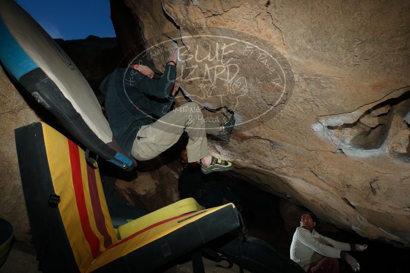 Bouldering in Hueco Tanks on 01/19/2019 with Blue Lizard Climbing and Yoga

Filename: SRM_20190119_1658030.jpg
Aperture: f/8.0
Shutter Speed: 1/250
Body: Canon EOS-1D Mark II
Lens: Canon EF 16-35mm f/2.8 L