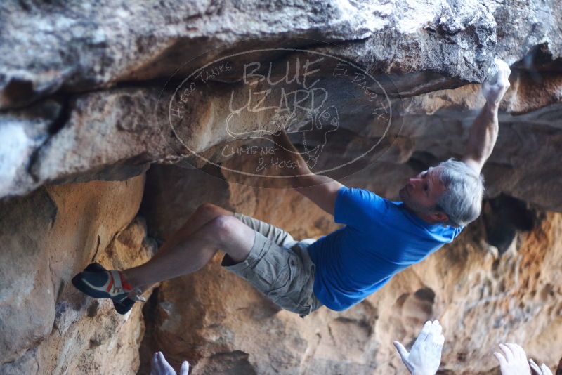 Bouldering in Hueco Tanks on 01/20/2019 with Blue Lizard Climbing and Yoga

Filename: SRM_20190120_1157150.jpg
Aperture: f/1.8
Shutter Speed: 1/250
Body: Canon EOS-1D Mark II
Lens: Canon EF 50mm f/1.8 II