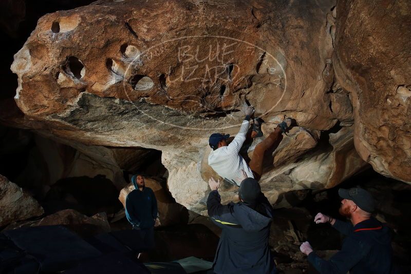 Bouldering in Hueco Tanks on 01/20/2019 with Blue Lizard Climbing and Yoga

Filename: SRM_20190120_1242000.jpg
Aperture: f/5.6
Shutter Speed: 1/250
Body: Canon EOS-1D Mark II
Lens: Canon EF 16-35mm f/2.8 L