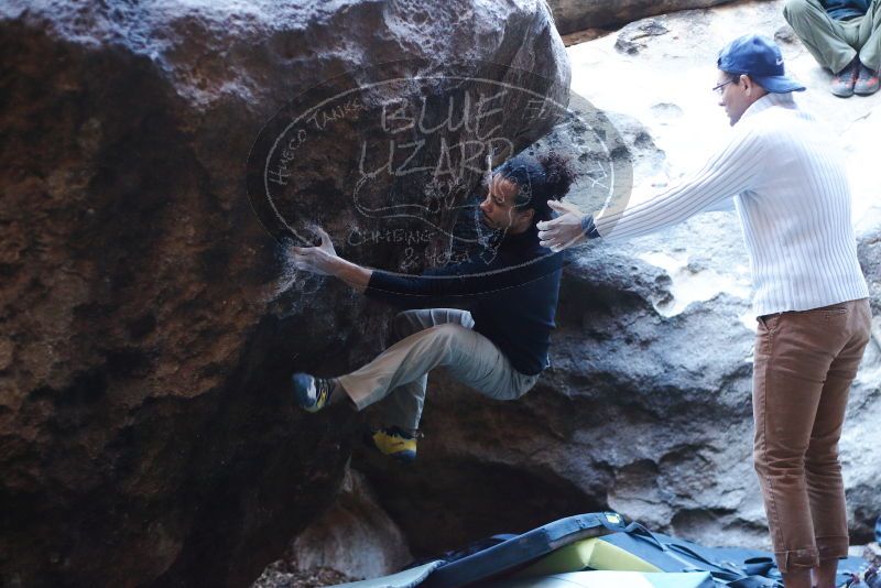 Bouldering in Hueco Tanks on 01/20/2019 with Blue Lizard Climbing and Yoga

Filename: SRM_20190120_1314480.jpg
Aperture: f/2.5
Shutter Speed: 1/250
Body: Canon EOS-1D Mark II
Lens: Canon EF 50mm f/1.8 II