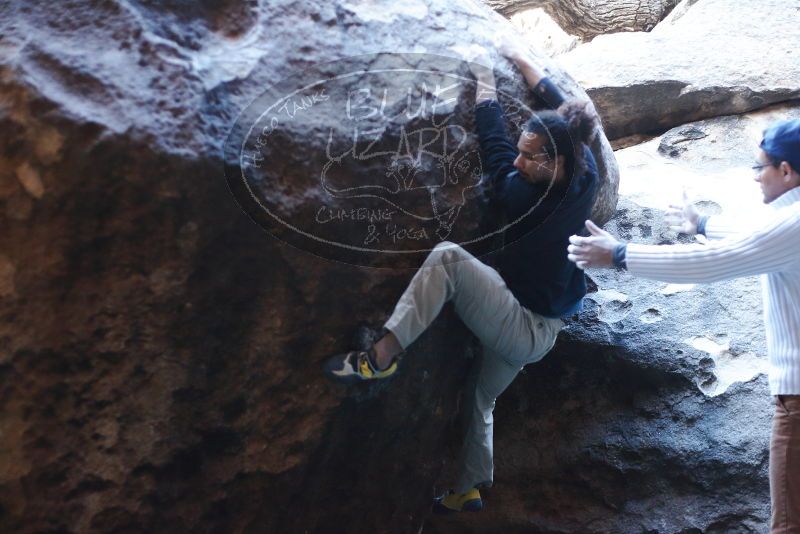 Bouldering in Hueco Tanks on 01/20/2019 with Blue Lizard Climbing and Yoga

Filename: SRM_20190120_1315020.jpg
Aperture: f/2.5
Shutter Speed: 1/250
Body: Canon EOS-1D Mark II
Lens: Canon EF 50mm f/1.8 II