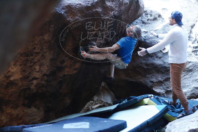 Bouldering in Hueco Tanks on 01/20/2019 with Blue Lizard Climbing and Yoga

Filename: SRM_20190120_1315490.jpg
Aperture: f/2.8
Shutter Speed: 1/200
Body: Canon EOS-1D Mark II
Lens: Canon EF 50mm f/1.8 II