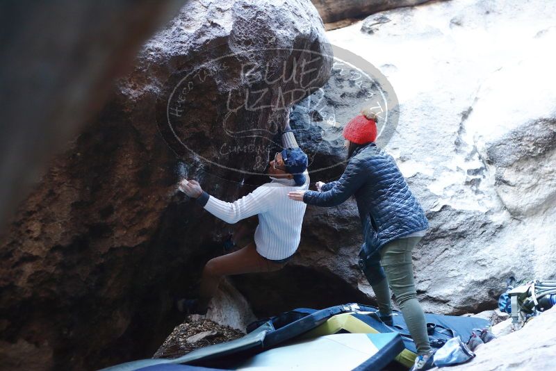 Bouldering in Hueco Tanks on 01/20/2019 with Blue Lizard Climbing and Yoga

Filename: SRM_20190120_1319241.jpg
Aperture: f/2.8
Shutter Speed: 1/200
Body: Canon EOS-1D Mark II
Lens: Canon EF 50mm f/1.8 II