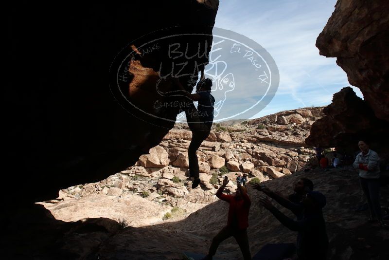 Bouldering in Hueco Tanks on 01/20/2019 with Blue Lizard Climbing and Yoga

Filename: SRM_20190120_1434391.jpg
Aperture: f/8.0
Shutter Speed: 1/250
Body: Canon EOS-1D Mark II
Lens: Canon EF 16-35mm f/2.8 L