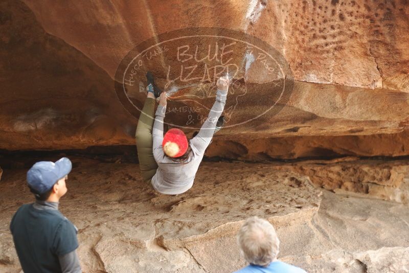 Bouldering in Hueco Tanks on 01/20/2019 with Blue Lizard Climbing and Yoga

Filename: SRM_20190120_1441590.jpg
Aperture: f/3.2
Shutter Speed: 1/250
Body: Canon EOS-1D Mark II
Lens: Canon EF 50mm f/1.8 II