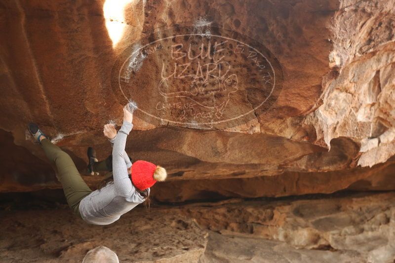 Bouldering in Hueco Tanks on 01/20/2019 with Blue Lizard Climbing and Yoga

Filename: SRM_20190120_1442070.jpg
Aperture: f/4.0
Shutter Speed: 1/250
Body: Canon EOS-1D Mark II
Lens: Canon EF 50mm f/1.8 II