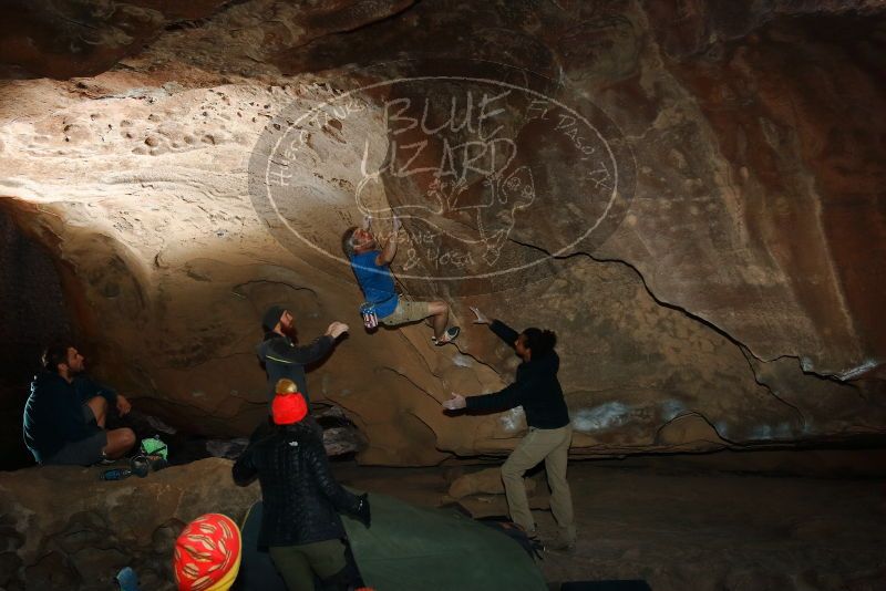 Bouldering in Hueco Tanks on 01/20/2019 with Blue Lizard Climbing and Yoga

Filename: SRM_20190120_1601520.jpg
Aperture: f/6.3
Shutter Speed: 1/250
Body: Canon EOS-1D Mark II
Lens: Canon EF 16-35mm f/2.8 L