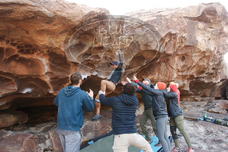 Bouldering in Hueco Tanks on 01/20/2019 with Blue Lizard Climbing and Yoga

Filename: SRM_20190120_1620170.jpg
Aperture: f/5.6
Shutter Speed: 1/250
Body: Canon EOS-1D Mark II
Lens: Canon EF 16-35mm f/2.8 L