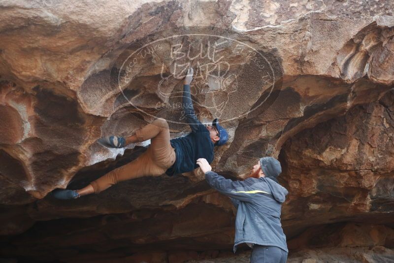 Bouldering in Hueco Tanks on 01/20/2019 with Blue Lizard Climbing and Yoga

Filename: SRM_20190120_1644150.jpg
Aperture: f/4.5
Shutter Speed: 1/250
Body: Canon EOS-1D Mark II
Lens: Canon EF 50mm f/1.8 II