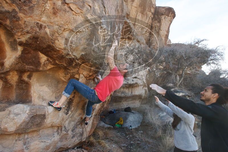 Bouldering in Hueco Tanks on 01/21/2019 with Blue Lizard Climbing and Yoga

Filename: SRM_20190121_1106030.jpg
Aperture: f/7.1
Shutter Speed: 1/250
Body: Canon EOS-1D Mark II
Lens: Canon EF 16-35mm f/2.8 L