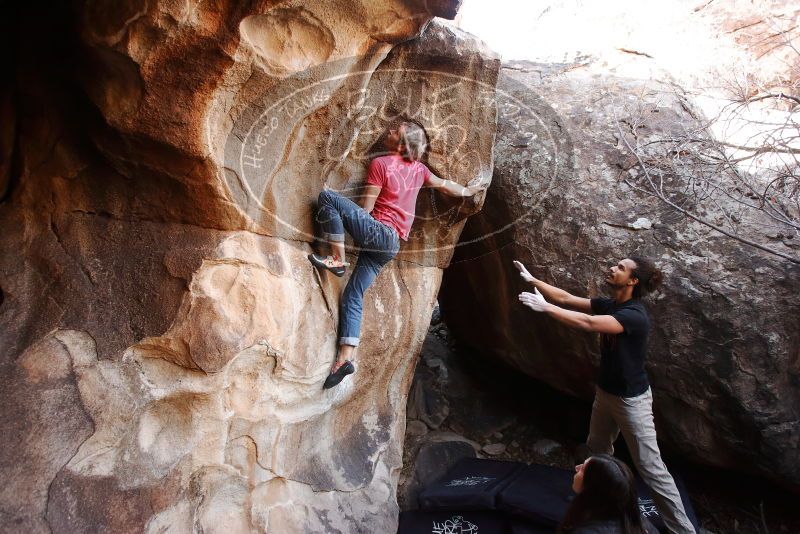 Bouldering in Hueco Tanks on 01/21/2019 with Blue Lizard Climbing and Yoga

Filename: SRM_20190121_1238480.jpg
Aperture: f/4.0
Shutter Speed: 1/200
Body: Canon EOS-1D Mark II
Lens: Canon EF 16-35mm f/2.8 L