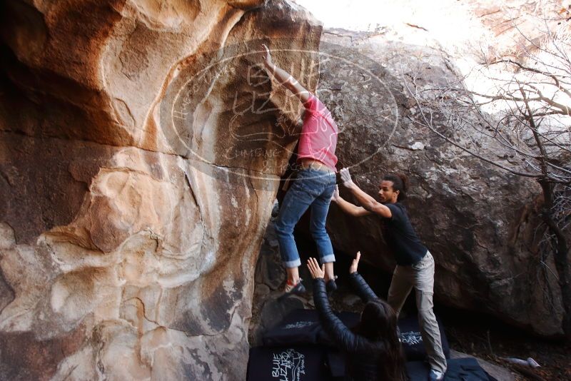 Bouldering in Hueco Tanks on 01/21/2019 with Blue Lizard Climbing and Yoga

Filename: SRM_20190121_1239051.jpg
Aperture: f/4.5
Shutter Speed: 1/200
Body: Canon EOS-1D Mark II
Lens: Canon EF 16-35mm f/2.8 L