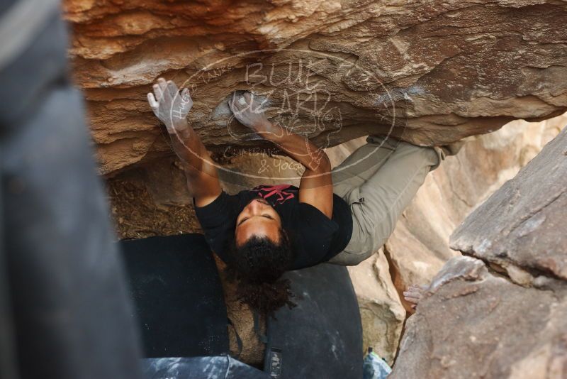 Bouldering in Hueco Tanks on 01/21/2019 with Blue Lizard Climbing and Yoga

Filename: SRM_20190121_1345120.jpg
Aperture: f/3.2
Shutter Speed: 1/250
Body: Canon EOS-1D Mark II
Lens: Canon EF 50mm f/1.8 II