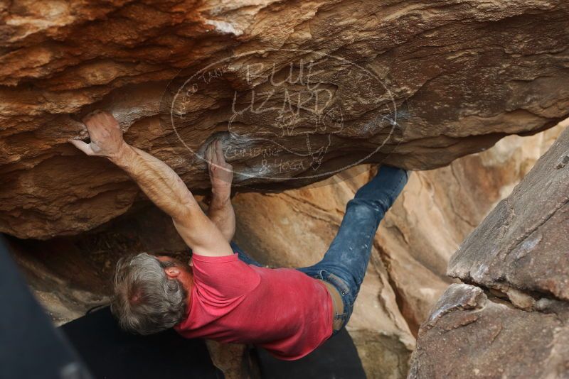 Bouldering in Hueco Tanks on 01/21/2019 with Blue Lizard Climbing and Yoga

Filename: SRM_20190121_1352113.jpg
Aperture: f/4.0
Shutter Speed: 1/250
Body: Canon EOS-1D Mark II
Lens: Canon EF 50mm f/1.8 II