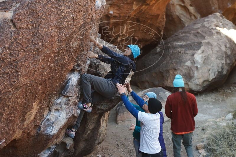 Bouldering in Hueco Tanks on 01/26/2019 with Blue Lizard Climbing and Yoga

Filename: SRM_20190126_1027280.jpg
Aperture: f/3.5
Shutter Speed: 1/250
Body: Canon EOS-1D Mark II
Lens: Canon EF 50mm f/1.8 II