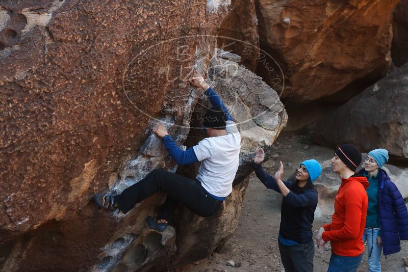 Bouldering in Hueco Tanks on 01/26/2019 with Blue Lizard Climbing and Yoga

Filename: SRM_20190126_1030160.jpg
Aperture: f/4.0
Shutter Speed: 1/250
Body: Canon EOS-1D Mark II
Lens: Canon EF 50mm f/1.8 II