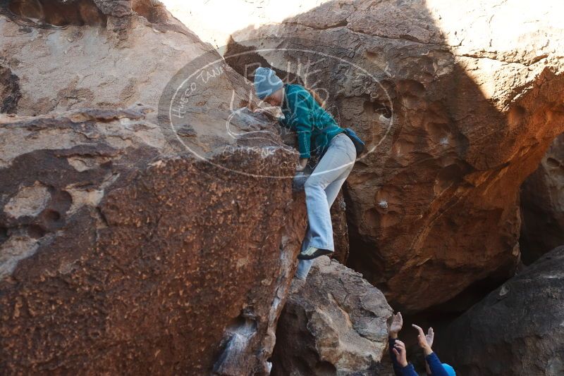 Bouldering in Hueco Tanks on 01/26/2019 with Blue Lizard Climbing and Yoga

Filename: SRM_20190126_1032350.jpg
Aperture: f/5.0
Shutter Speed: 1/250
Body: Canon EOS-1D Mark II
Lens: Canon EF 50mm f/1.8 II