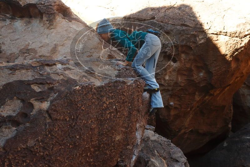 Bouldering in Hueco Tanks on 01/26/2019 with Blue Lizard Climbing and Yoga

Filename: SRM_20190126_1032400.jpg
Aperture: f/5.6
Shutter Speed: 1/250
Body: Canon EOS-1D Mark II
Lens: Canon EF 50mm f/1.8 II