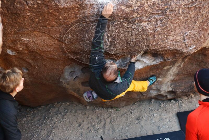 Bouldering in Hueco Tanks on 01/26/2019 with Blue Lizard Climbing and Yoga

Filename: SRM_20190126_1032430.jpg
Aperture: f/2.5
Shutter Speed: 1/250
Body: Canon EOS-1D Mark II
Lens: Canon EF 50mm f/1.8 II