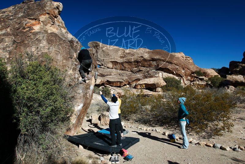 Bouldering in Hueco Tanks on 01/26/2019 with Blue Lizard Climbing and Yoga

Filename: SRM_20190126_1046590.jpg
Aperture: f/5.0
Shutter Speed: 1/250
Body: Canon EOS-1D Mark II
Lens: Canon EF 16-35mm f/2.8 L