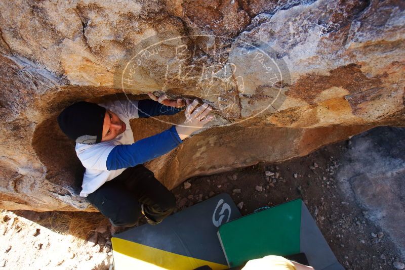 Bouldering in Hueco Tanks on 01/26/2019 with Blue Lizard Climbing and Yoga

Filename: SRM_20190126_1103120.jpg
Aperture: f/5.6
Shutter Speed: 1/250
Body: Canon EOS-1D Mark II
Lens: Canon EF 16-35mm f/2.8 L