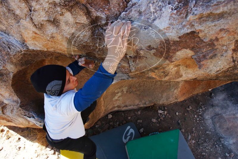 Bouldering in Hueco Tanks on 01/26/2019 with Blue Lizard Climbing and Yoga

Filename: SRM_20190126_1104560.jpg
Aperture: f/5.6
Shutter Speed: 1/250
Body: Canon EOS-1D Mark II
Lens: Canon EF 16-35mm f/2.8 L