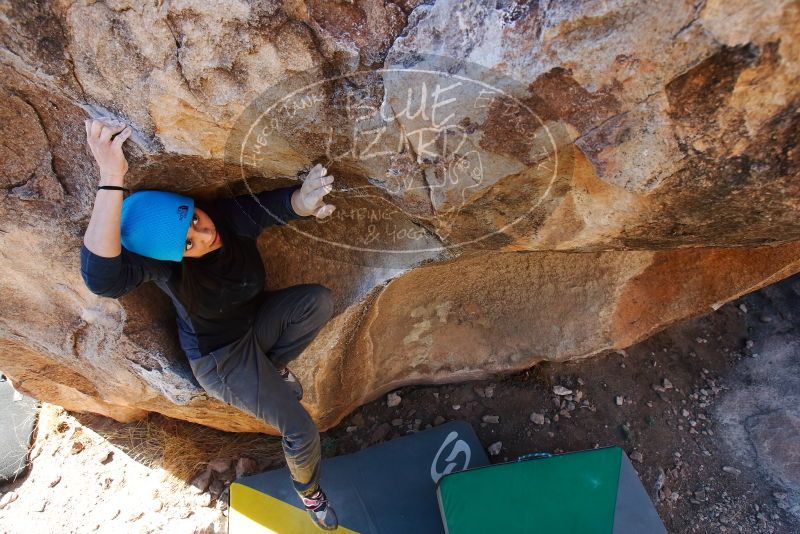 Bouldering in Hueco Tanks on 01/26/2019 with Blue Lizard Climbing and Yoga

Filename: SRM_20190126_1105350.jpg
Aperture: f/5.6
Shutter Speed: 1/250
Body: Canon EOS-1D Mark II
Lens: Canon EF 16-35mm f/2.8 L