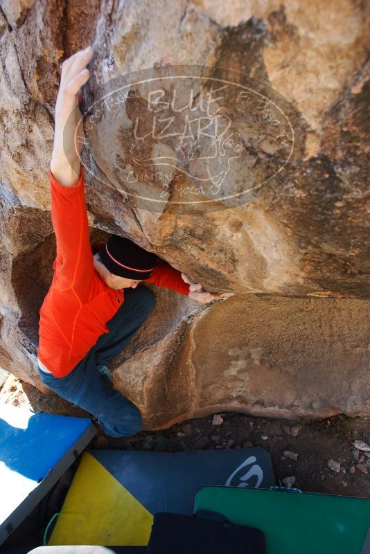 Bouldering in Hueco Tanks on 01/26/2019 with Blue Lizard Climbing and Yoga

Filename: SRM_20190126_1112101.jpg
Aperture: f/5.0
Shutter Speed: 1/250
Body: Canon EOS-1D Mark II
Lens: Canon EF 16-35mm f/2.8 L