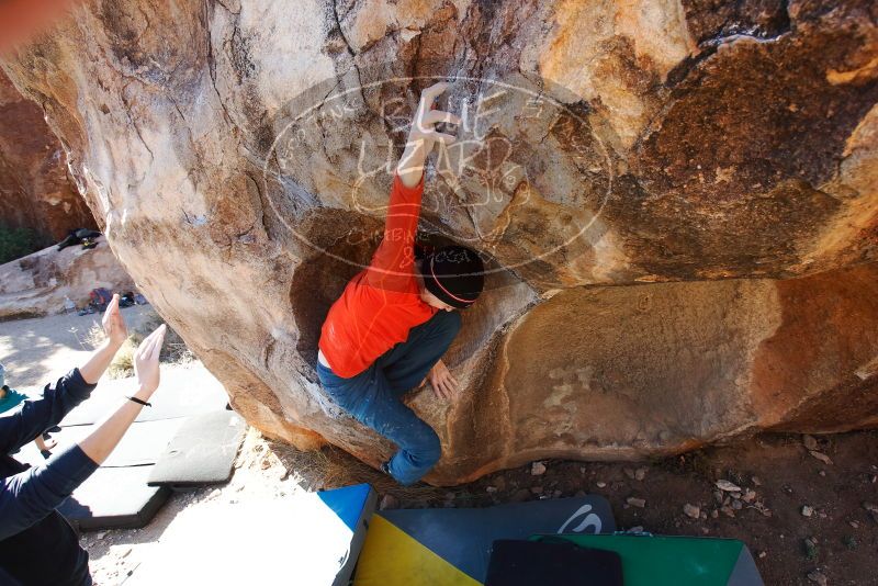 Bouldering in Hueco Tanks on 01/26/2019 with Blue Lizard Climbing and Yoga

Filename: SRM_20190126_1117170.jpg
Aperture: f/5.6
Shutter Speed: 1/250
Body: Canon EOS-1D Mark II
Lens: Canon EF 16-35mm f/2.8 L