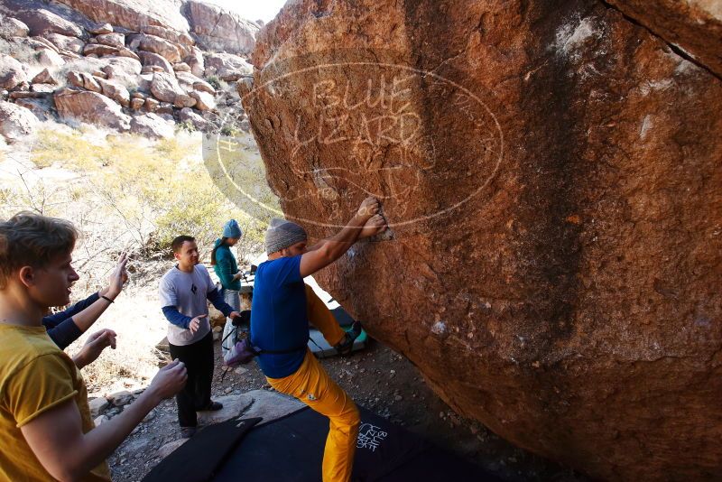 Bouldering in Hueco Tanks on 01/26/2019 with Blue Lizard Climbing and Yoga

Filename: SRM_20190126_1122080.jpg
Aperture: f/5.6
Shutter Speed: 1/250
Body: Canon EOS-1D Mark II
Lens: Canon EF 16-35mm f/2.8 L