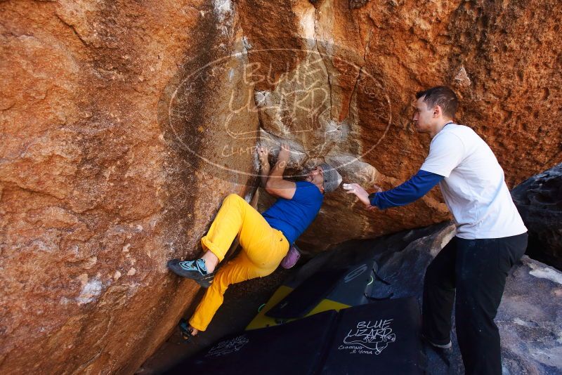 Bouldering in Hueco Tanks on 01/26/2019 with Blue Lizard Climbing and Yoga

Filename: SRM_20190126_1140450.jpg
Aperture: f/5.6
Shutter Speed: 1/200
Body: Canon EOS-1D Mark II
Lens: Canon EF 16-35mm f/2.8 L