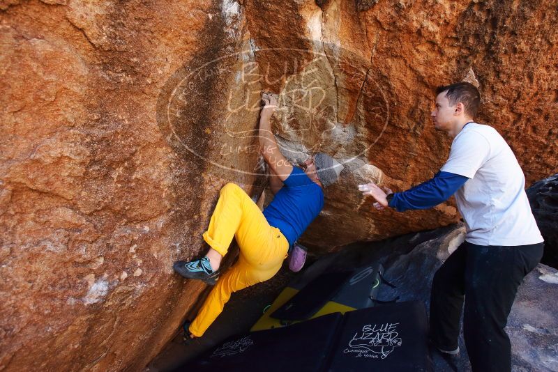 Bouldering in Hueco Tanks on 01/26/2019 with Blue Lizard Climbing and Yoga

Filename: SRM_20190126_1140470.jpg
Aperture: f/5.6
Shutter Speed: 1/200
Body: Canon EOS-1D Mark II
Lens: Canon EF 16-35mm f/2.8 L