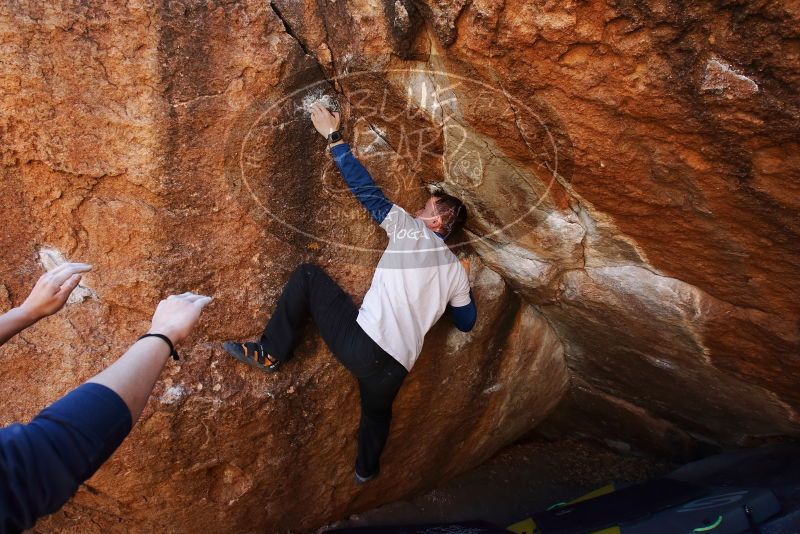 Bouldering in Hueco Tanks on 01/26/2019 with Blue Lizard Climbing and Yoga

Filename: SRM_20190126_1142431.jpg
Aperture: f/6.3
Shutter Speed: 1/200
Body: Canon EOS-1D Mark II
Lens: Canon EF 16-35mm f/2.8 L