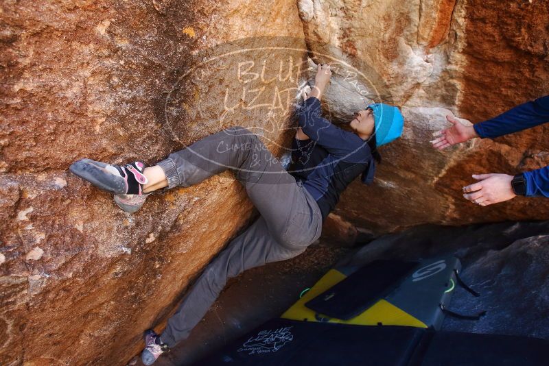 Bouldering in Hueco Tanks on 01/26/2019 with Blue Lizard Climbing and Yoga

Filename: SRM_20190126_1146530.jpg
Aperture: f/4.5
Shutter Speed: 1/200
Body: Canon EOS-1D Mark II
Lens: Canon EF 16-35mm f/2.8 L