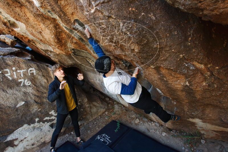 Bouldering in Hueco Tanks on 01/26/2019 with Blue Lizard Climbing and Yoga

Filename: SRM_20190126_1235230.jpg
Aperture: f/4.5
Shutter Speed: 1/200
Body: Canon EOS-1D Mark II
Lens: Canon EF 16-35mm f/2.8 L