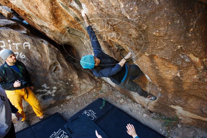 Bouldering in Hueco Tanks on 01/26/2019 with Blue Lizard Climbing and Yoga

Filename: SRM_20190126_1239270.jpg
Aperture: f/4.0
Shutter Speed: 1/200
Body: Canon EOS-1D Mark II
Lens: Canon EF 16-35mm f/2.8 L