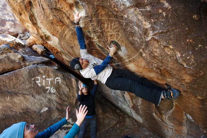 Bouldering in Hueco Tanks on 01/26/2019 with Blue Lizard Climbing and Yoga

Filename: SRM_20190126_1245231.jpg
Aperture: f/4.5
Shutter Speed: 1/250
Body: Canon EOS-1D Mark II
Lens: Canon EF 16-35mm f/2.8 L