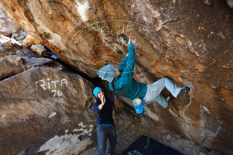 Bouldering in Hueco Tanks on 01/26/2019 with Blue Lizard Climbing and Yoga

Filename: SRM_20190126_1245420.jpg
Aperture: f/4.5
Shutter Speed: 1/250
Body: Canon EOS-1D Mark II
Lens: Canon EF 16-35mm f/2.8 L