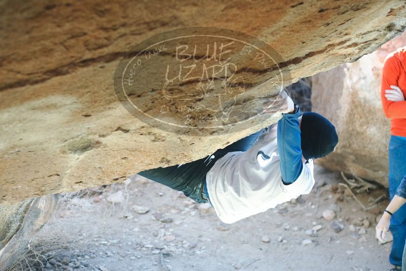 Bouldering in Hueco Tanks on 01/26/2019 with Blue Lizard Climbing and Yoga

Filename: SRM_20190126_1326211.jpg
Aperture: f/2.8
Shutter Speed: 1/250
Body: Canon EOS-1D Mark II
Lens: Canon EF 50mm f/1.8 II