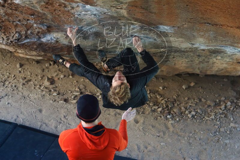 Bouldering in Hueco Tanks on 01/26/2019 with Blue Lizard Climbing and Yoga

Filename: SRM_20190126_1340070.jpg
Aperture: f/3.2
Shutter Speed: 1/250
Body: Canon EOS-1D Mark II
Lens: Canon EF 50mm f/1.8 II