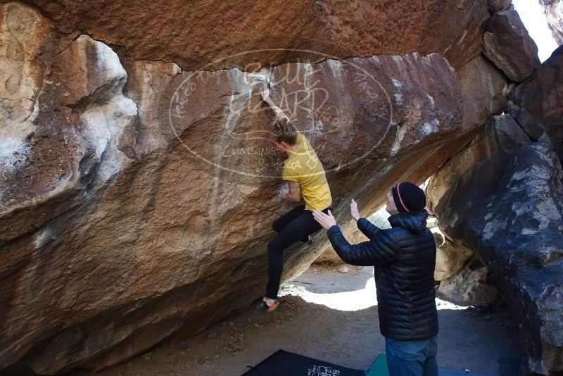 Bouldering in Hueco Tanks on 01/26/2019 with Blue Lizard Climbing and Yoga

Filename: SRM_20190126_1422020.jpg
Aperture: f/5.0
Shutter Speed: 1/250
Body: Canon EOS-1D Mark II
Lens: Canon EF 16-35mm f/2.8 L